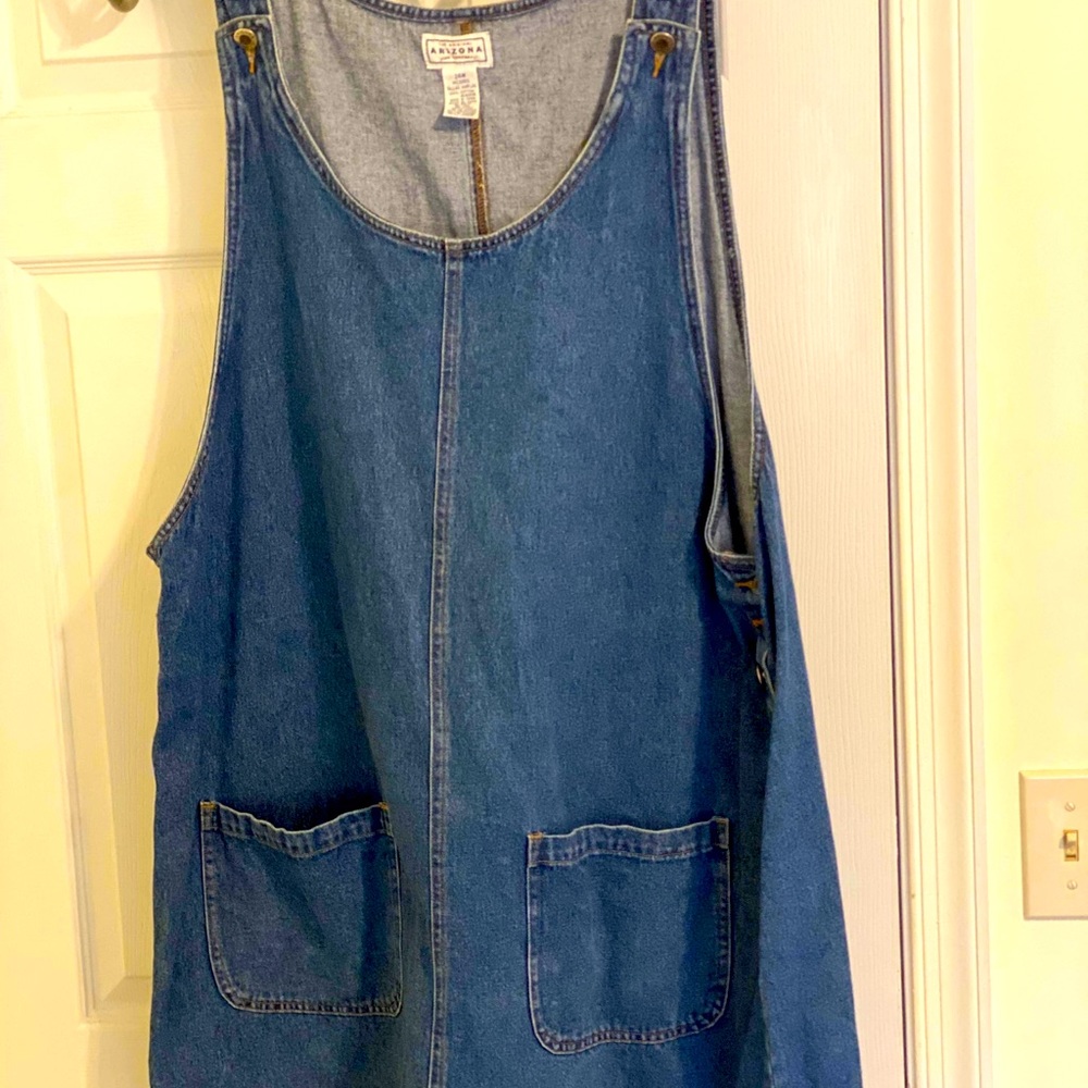 Arizona denim jumper knee length dress 24W